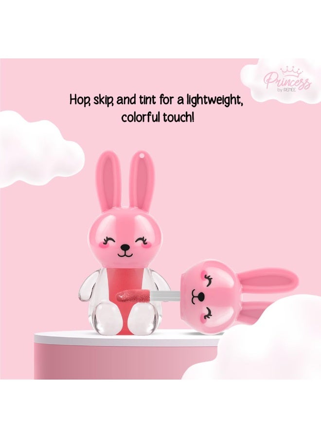 Renee Princess by RENEE Bunny Lip Tint - Pink, for Pre-Teens, Lightweight & Long-Lasting Color, Non-Drying & Nourishing, Water-Based Formula, Blueberry Extracts, Strawberry & Vitamin E Infused, Cruelty-Free - Image 2